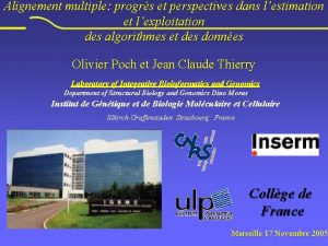 Alignement multiple progrs et perspectives dans lestimation et