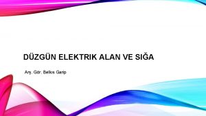 DZGN ELEKTRIK ALAN VE SIA Ar Gr Belks