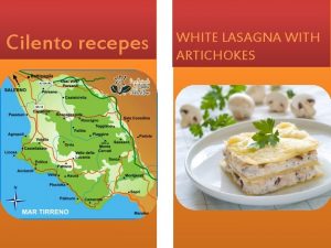 Cilento recepes 5555555555555 WHITE LASAGNA WITH ARTICHOKES Recipes