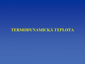 Jednotka termodynamické teploty