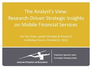The Analysts View ResearchDriven Strategic Insights on Mobile
