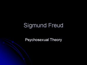 Sigmund Freud Psychosexual Theory l Tell me what