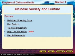 Empires of China and India Section 2 Chinese