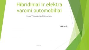 Elektra varomi automobiliai