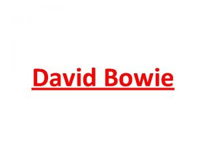 David Bowie Sa biographie Fils de Margaret Mary