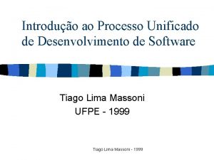 Introduo ao Processo Unificado de Desenvolvimento de Software