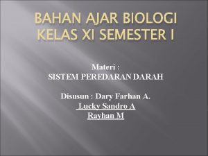 BAHAN AJAR BIOLOGI KELAS XI SEMESTER I Materi