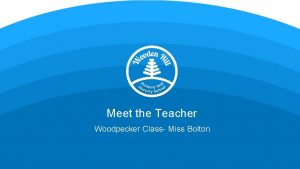 Meet the Teacher Woodpecker Class Miss Bolton Questions