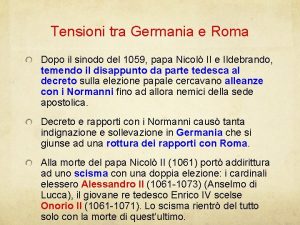 Tensioni tra Germania e Roma Dopo il sinodo