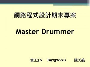 Master Drummer 3 A B 97570011 register html