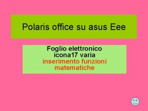 Polaris office su asus Eee Foglio elettronico icona