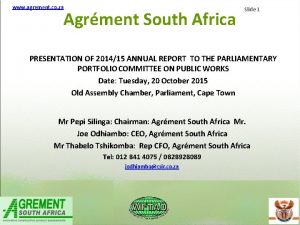 Agrement south africa