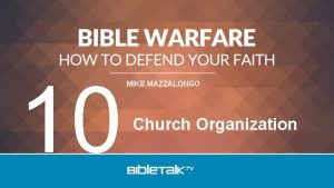 10 MIKE MAZZALONGO Church Organization Review 11 of