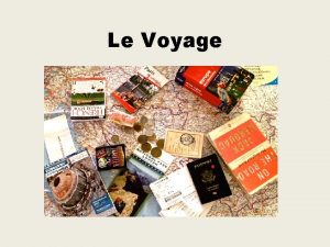 Vocabulaire du voyage