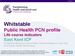 1 Version 1 3 Whitstable Public Health PCN