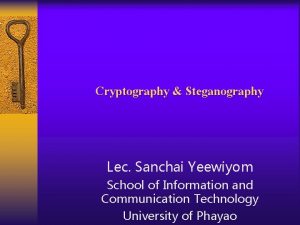 235034 Security in Computer Systems and Networks Cryptography