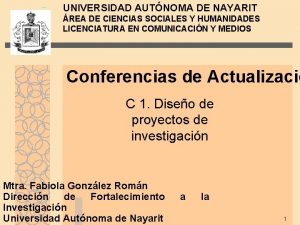 UNIVERSIDAD AUTNOMA DE NAYARIT REA DE CIENCIAS SOCIALES