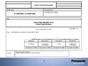 Product Technical Document Model Name Document NO HDABAE10001