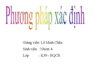 Ging vin L Minh Chu Sinh vin Nhm