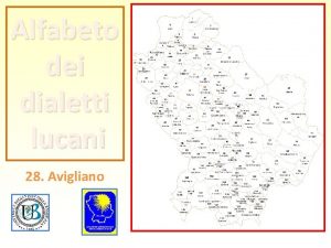 Alfabeto dei dialetti lucani