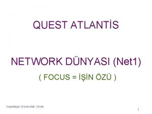 QUEST ATLANTS NETWORK DNYASI Net 1 FOCUS N