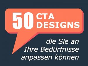 50 CTA DESIGNS die Sie an Ihre Bedrfnisse