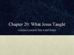 Understanding the scriptures chapter 20 study questions Understanding the scriptures chapter 20 study questions