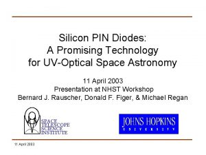 Silicon PIN Diodes A Promising Technology for UVOptical