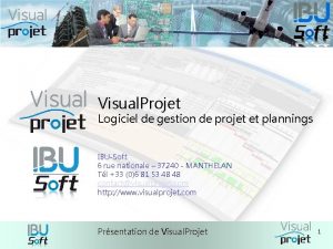 Visual Projet Logiciel de gestion de projet et