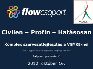 Civilen Profin Hatsosan Komplex szervezetfejleszts a VGYKEnl 2012