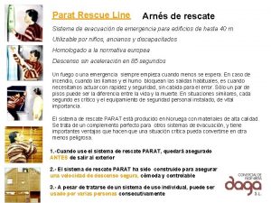 Parat Rescue Line Arns de rescate Sistema de