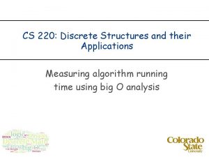 CS 220 Discrete Structures and their Applications Measuring