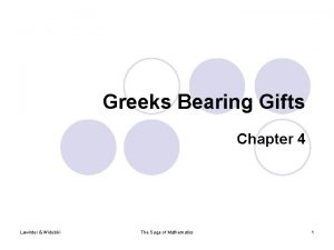 Greeks Bearing Gifts Chapter 4 Lewinter Widulski The