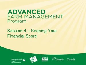 Session 4 Keeping Your Financial Score Programataglance Course