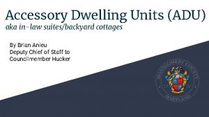 Accessory Dwelling Units ADU aka inlaw suitesbackyard cottages
