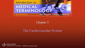 Chapter 5 The Cardiovascular System 2009 Delmar Cengage
