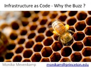 Infrastructure as Code Why the Buzz Monika Mevenkamp