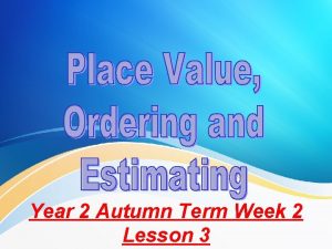 Year 2 Autumn Term Week 2 Lesson 3