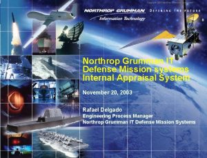 Copyright 2003 Northrop Grumman Corporation 0 Northrop Grumman