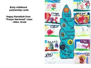 Early childhood partnership cards Happy Hanukkah from Parpar