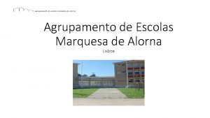 Agrupamento de Escolas Marquesa de Alorna Lisboa Despacho