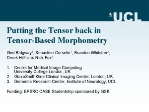 Putting the Tensor back in TensorBased Morphometry Ged