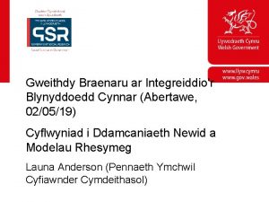 Gweithdy Braenaru ar Integreiddior Blynyddoedd Cynnar Abertawe 020519