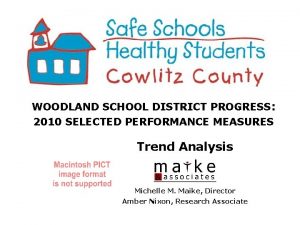 WOODLAND SCHOOL DISTRICT PROGRESS 2010 SELECTED PERFORMANCE MEASURES