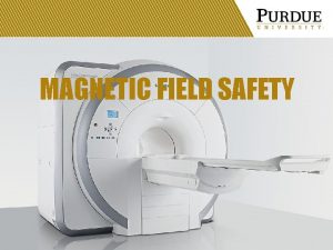 MAGNETIC FIELD SAFETY MAGNETIC FIELD CHARACTERISTICS Magnetic fields