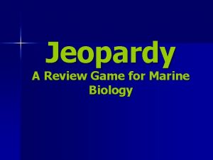 Marine biology game
