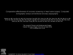 Comparative effectiveness of coronary screening in heart valve