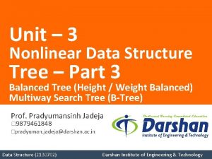 Unit 3 Nonlinear Data Structure Tree Part 3