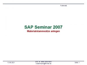 Sap einkäufergruppe materialstamm