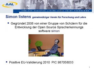 Simon listens gemeinntziger Verein fr Forschung und Lehre